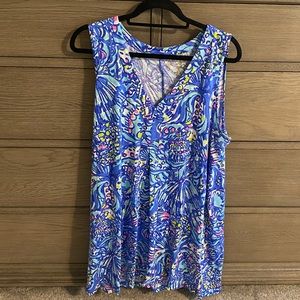 EUC Lily Pulitzer Cotton Shift Dress Size XL